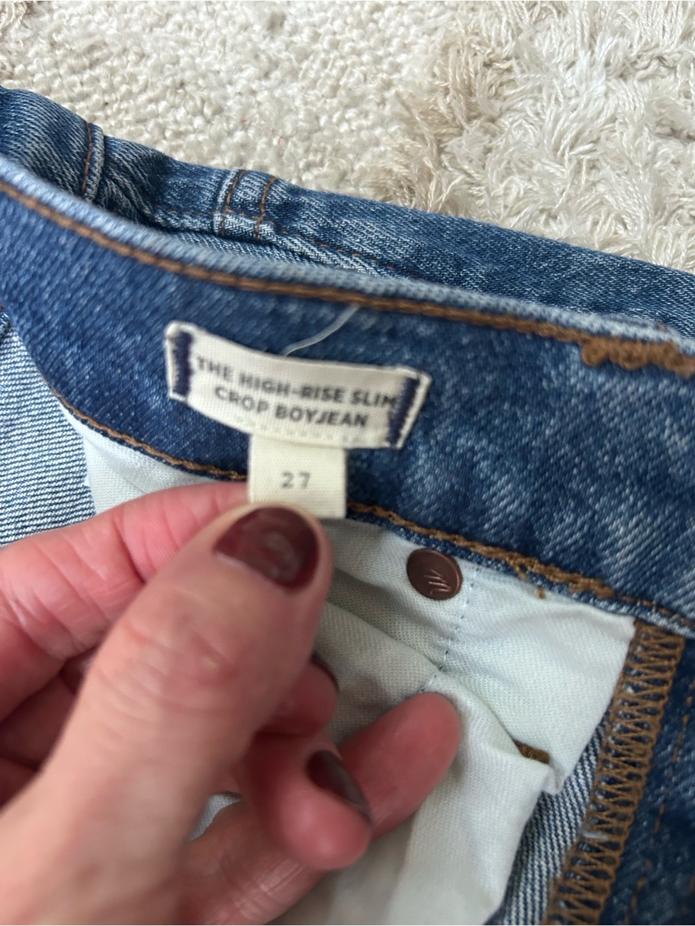 Madewell slim crop high-rise boy jeans - Picture 6 of 9